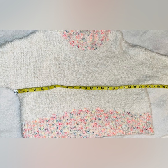 Free People Stardust Mock Neck Fuzzy Sweater Sz M - Picture 6 of 8